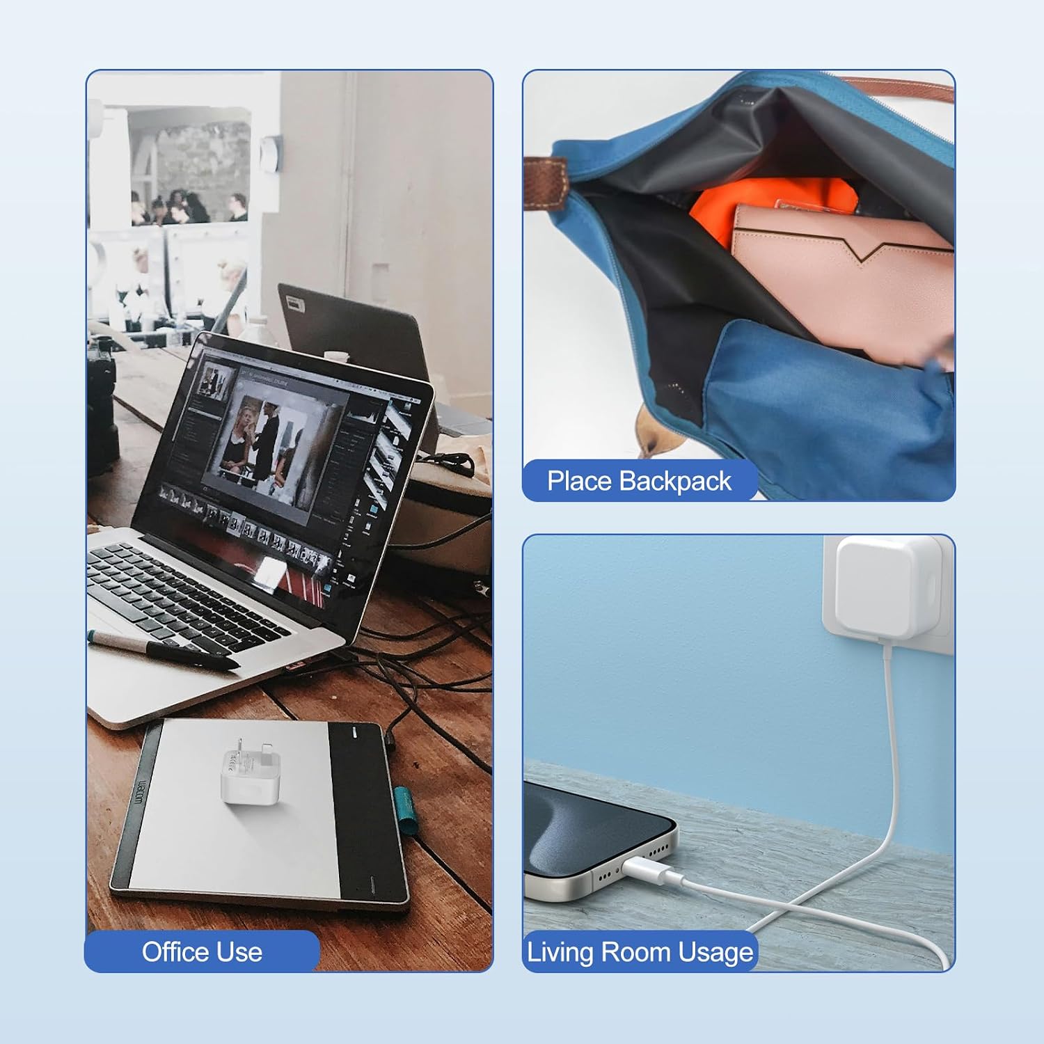 Detalle de 20W USB-C charger with 2m cable