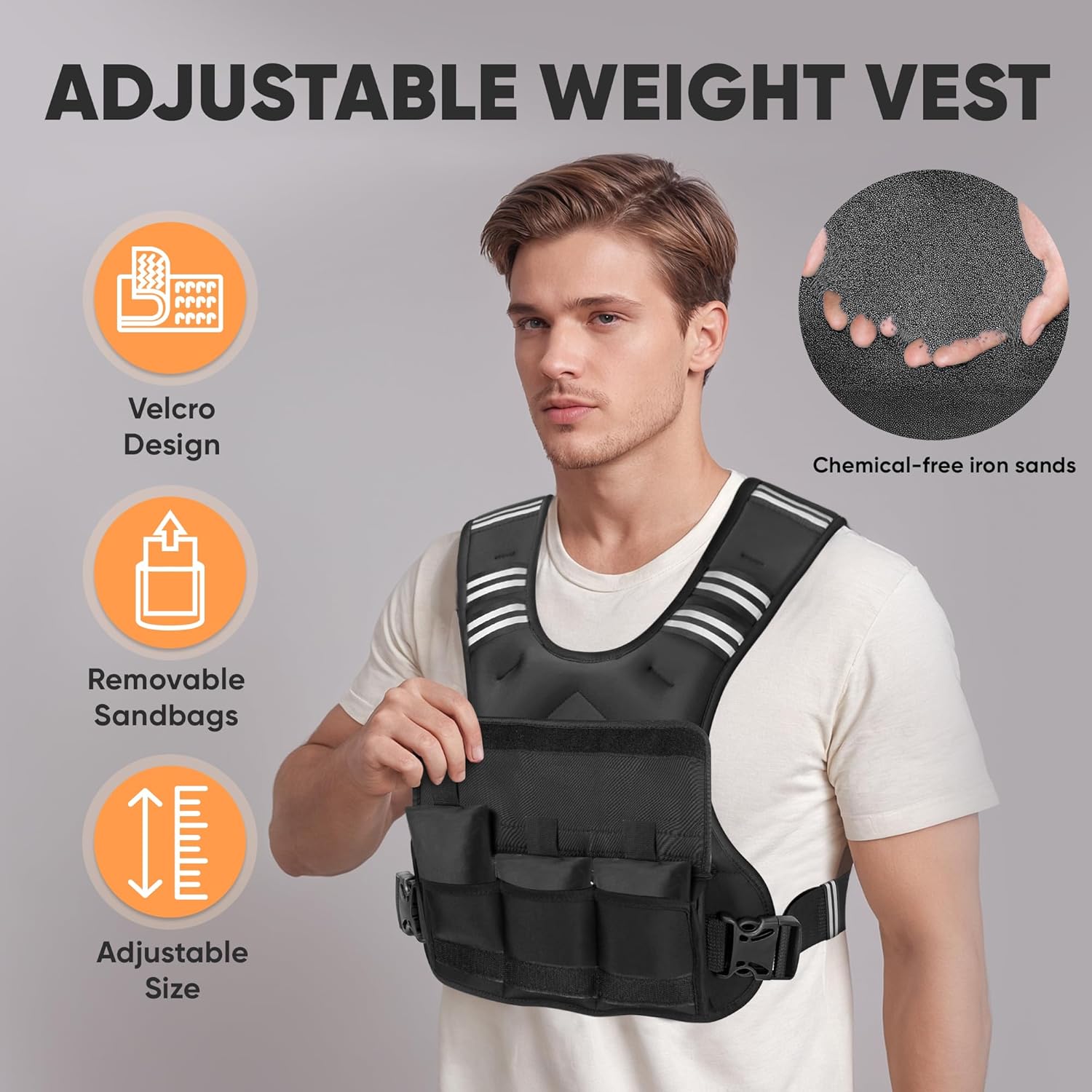 Thumbnail 2 de APEXUP Adjustable Weighted Vest 20-32 lb