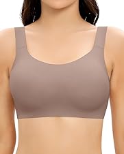 Detalle de Jiuday Damen-BH ohne Bügel mit Push-up-Effekt, nahtloses T-Shirt-Modell und herausnehmbaren Polstern (für große Brüste)