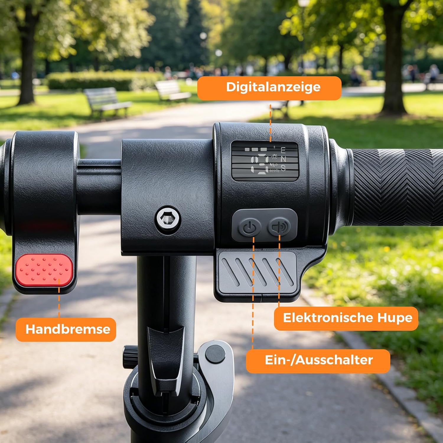 Thumbnail 6 de iScooter Kinder E Scooter mit Musik & Licht – 200 W, verstellbarer Lenker, 8–14 Jahre, bis zu 15 km Reichweite