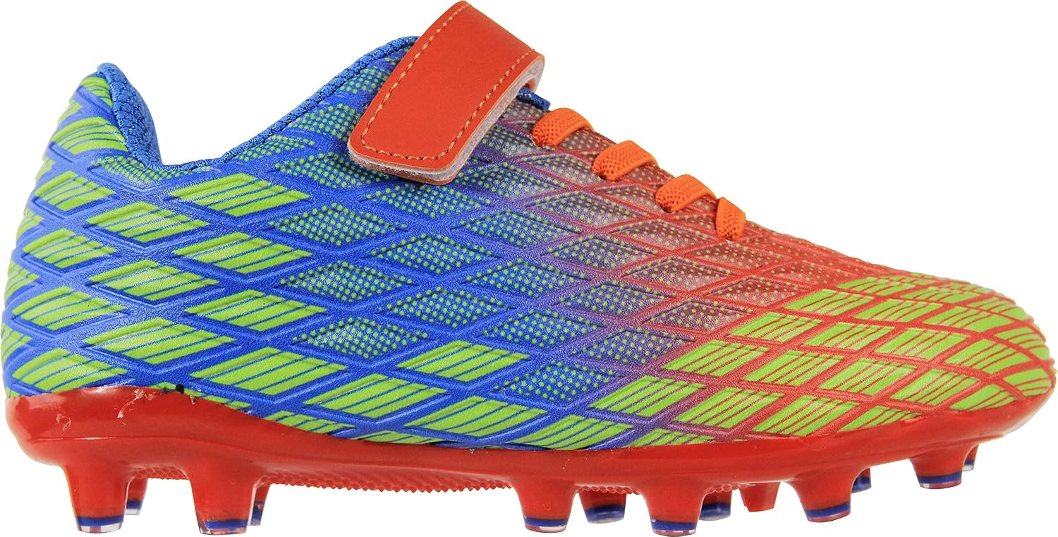 Thumbnail 5 de Sooneeya Kids Soccer Cleats for Outdoor Firm Ground (Hook-and-Loop) Athletic Shoes