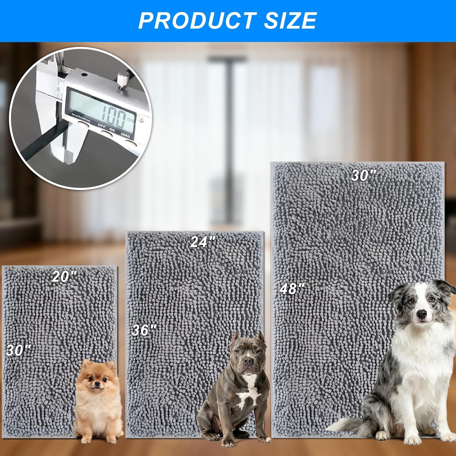 Detalle 2 de Kuyal Chenille Dog Mat