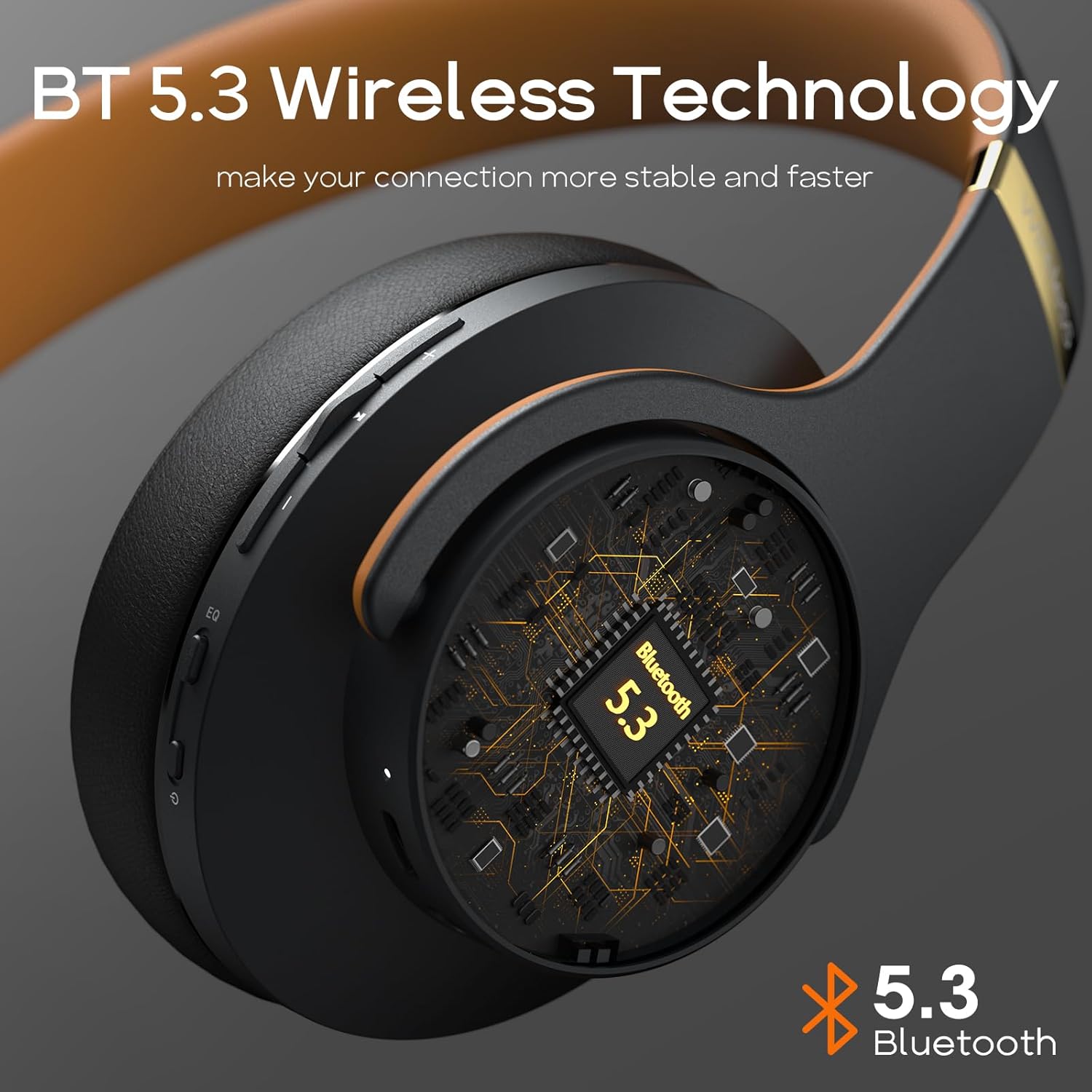 Thumbnail 4 de DOQAUS Wireless Over-Ear Headphones with 3 EQ Modes and 90 Hours Playtime