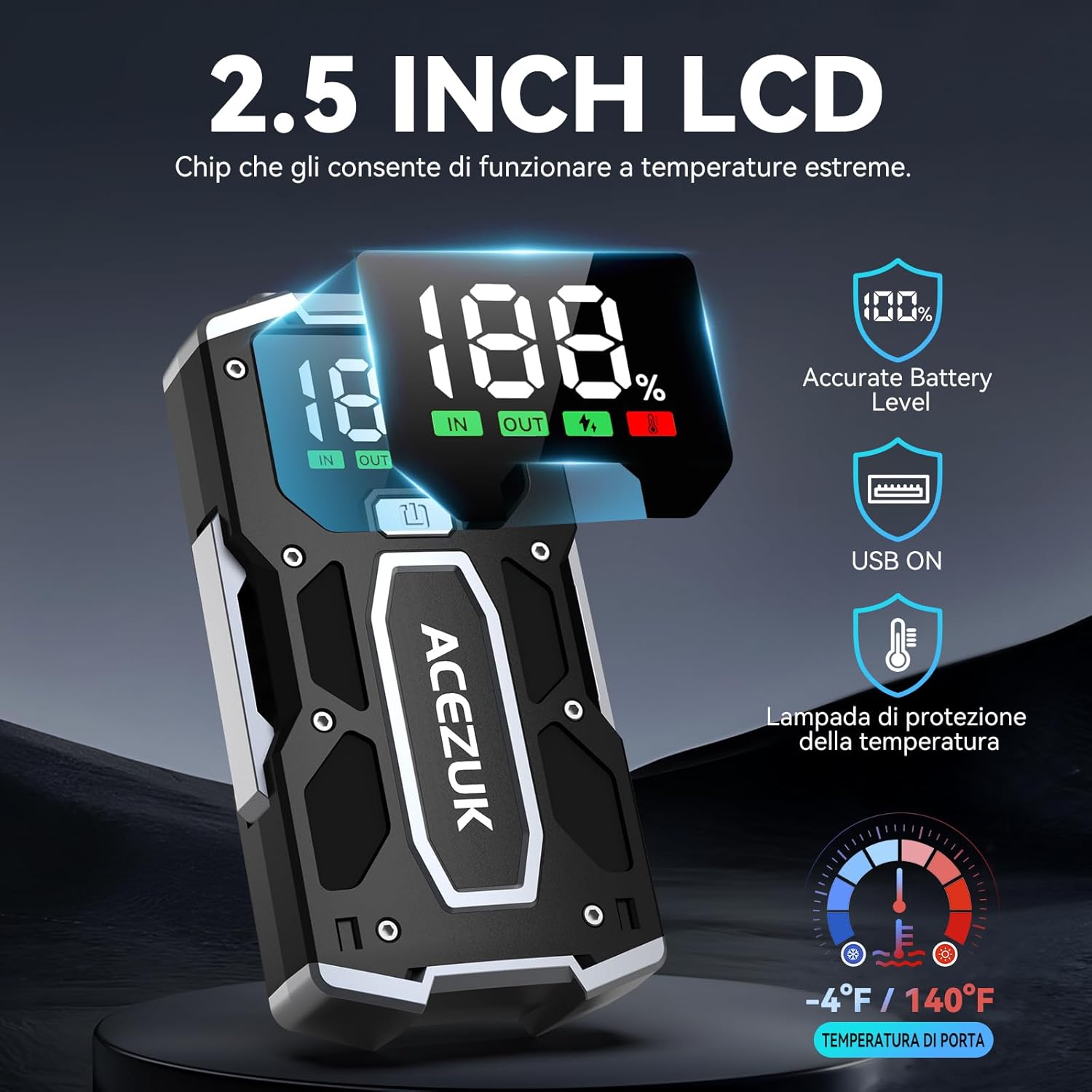 Detalle 2 de ACEZUK Avviatore Batteria 6000A