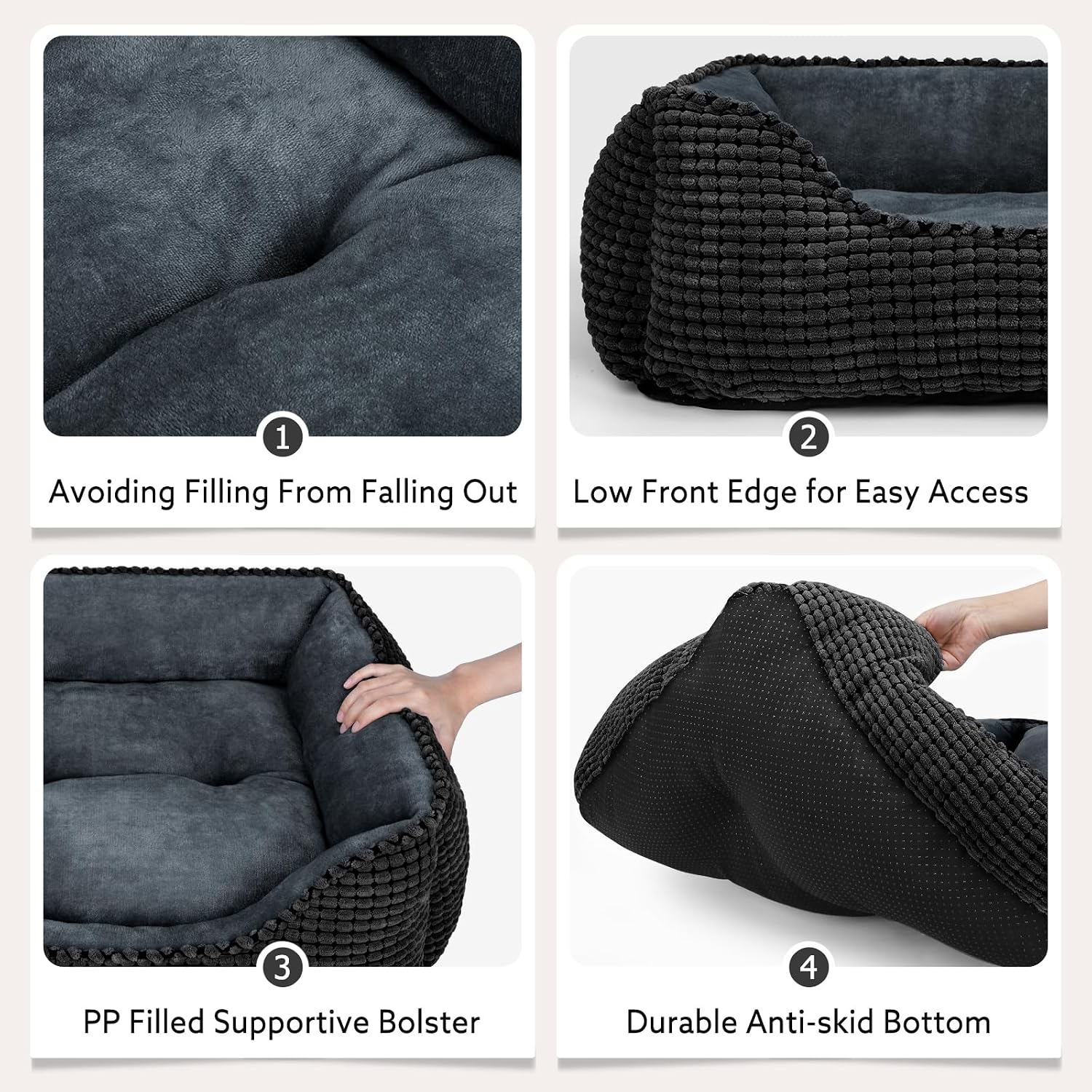 Detalle 1 de MIXJOY Orthopedic Dog Bed, Small