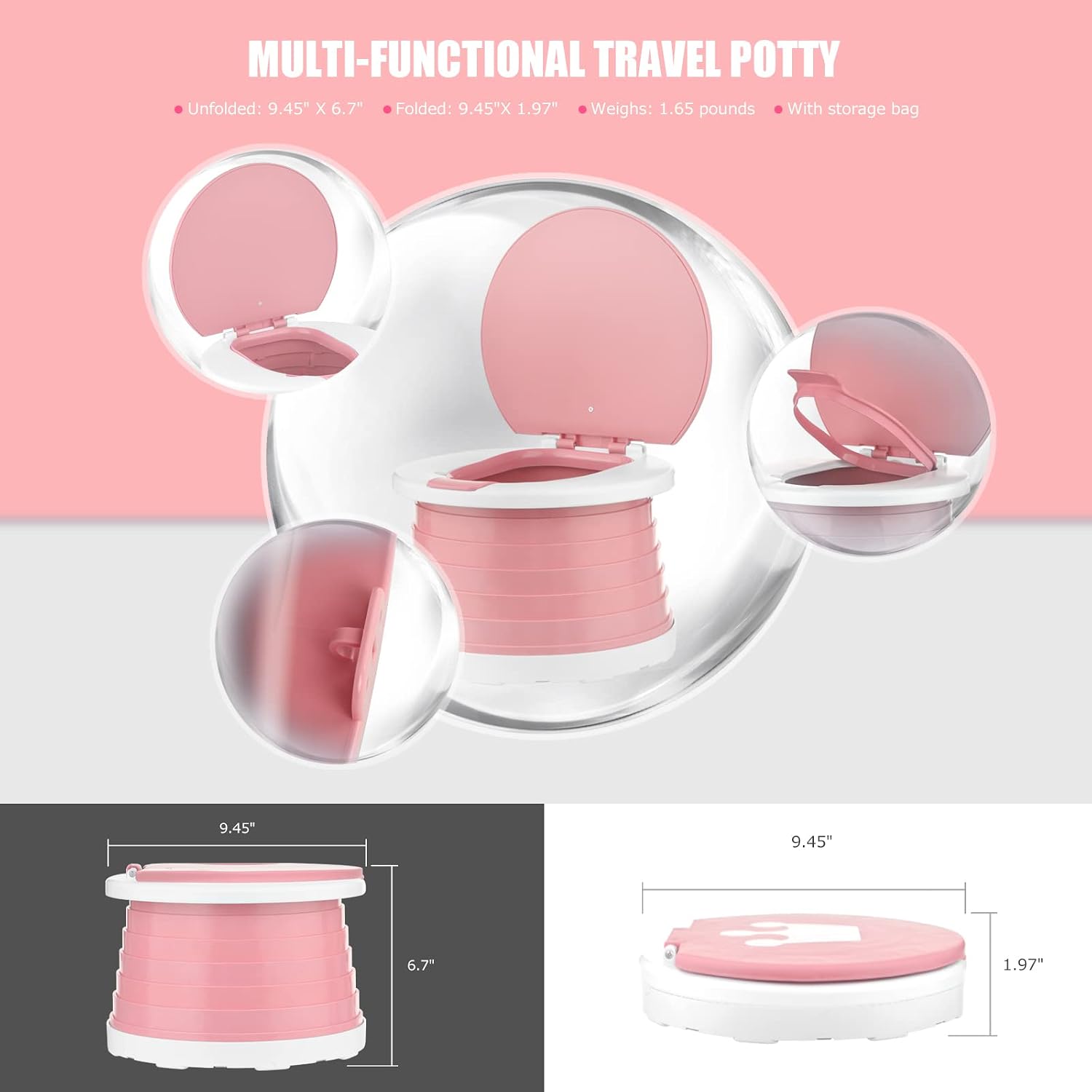 Thumbnail 5 de Travel Potty 2-in-1 Portable Carry Potty 15 liners