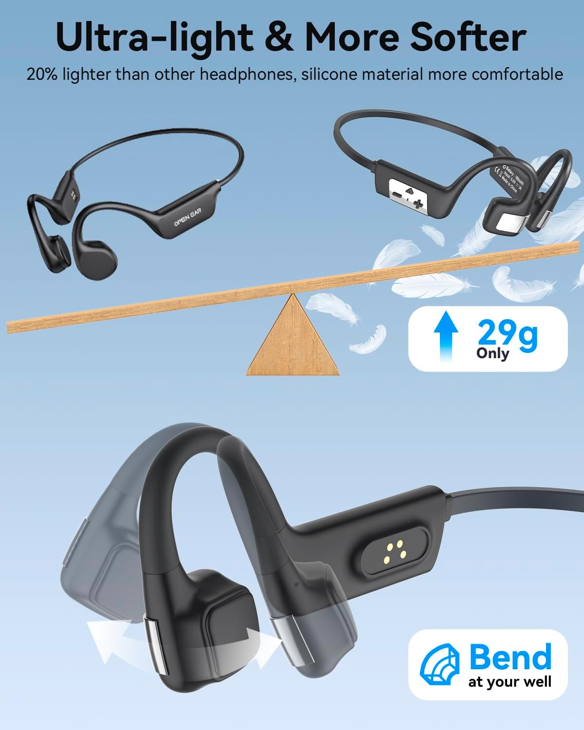 Thumbnail 3 de Knochenschall Kopfhörer fürs Schwimmen mit MP3 8 GB
