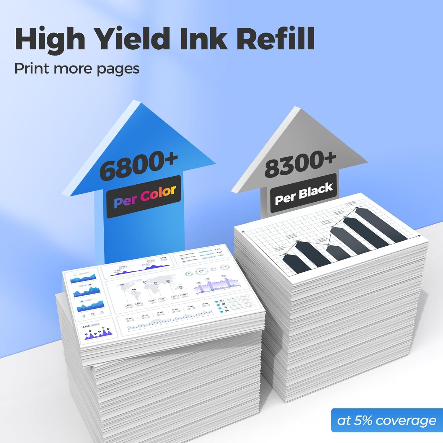 Thumbnail 2 de GINTRICANP EPT502 Compatible Ink Refill Bottles, 4 Colors for EcoTank Printers