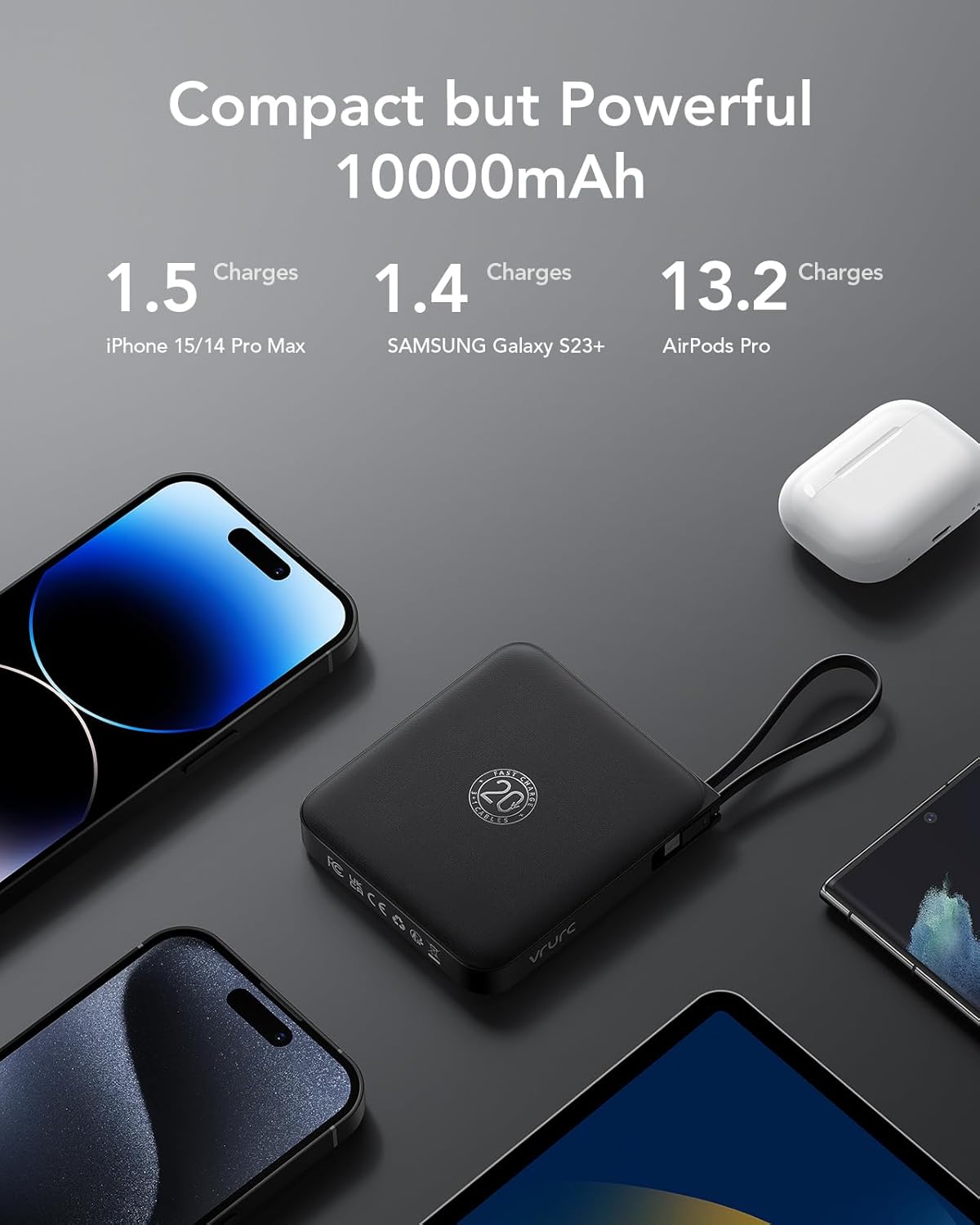 Thumbnail 5 de VRURC Power bank 10000mAh per telefoni