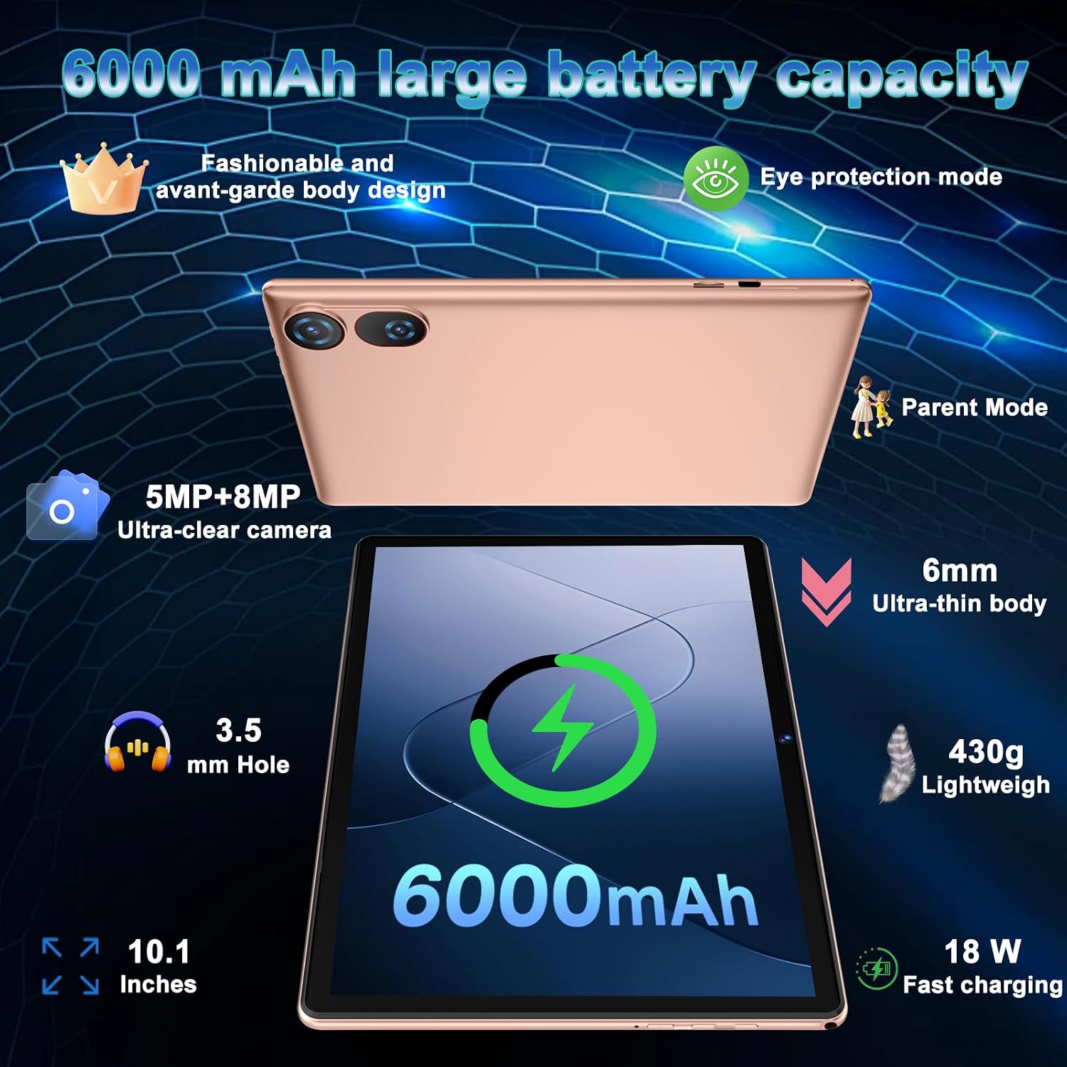 Thumbnail 6 de YESTEL D3 Tablet 10.1 Inch 30GB RAM