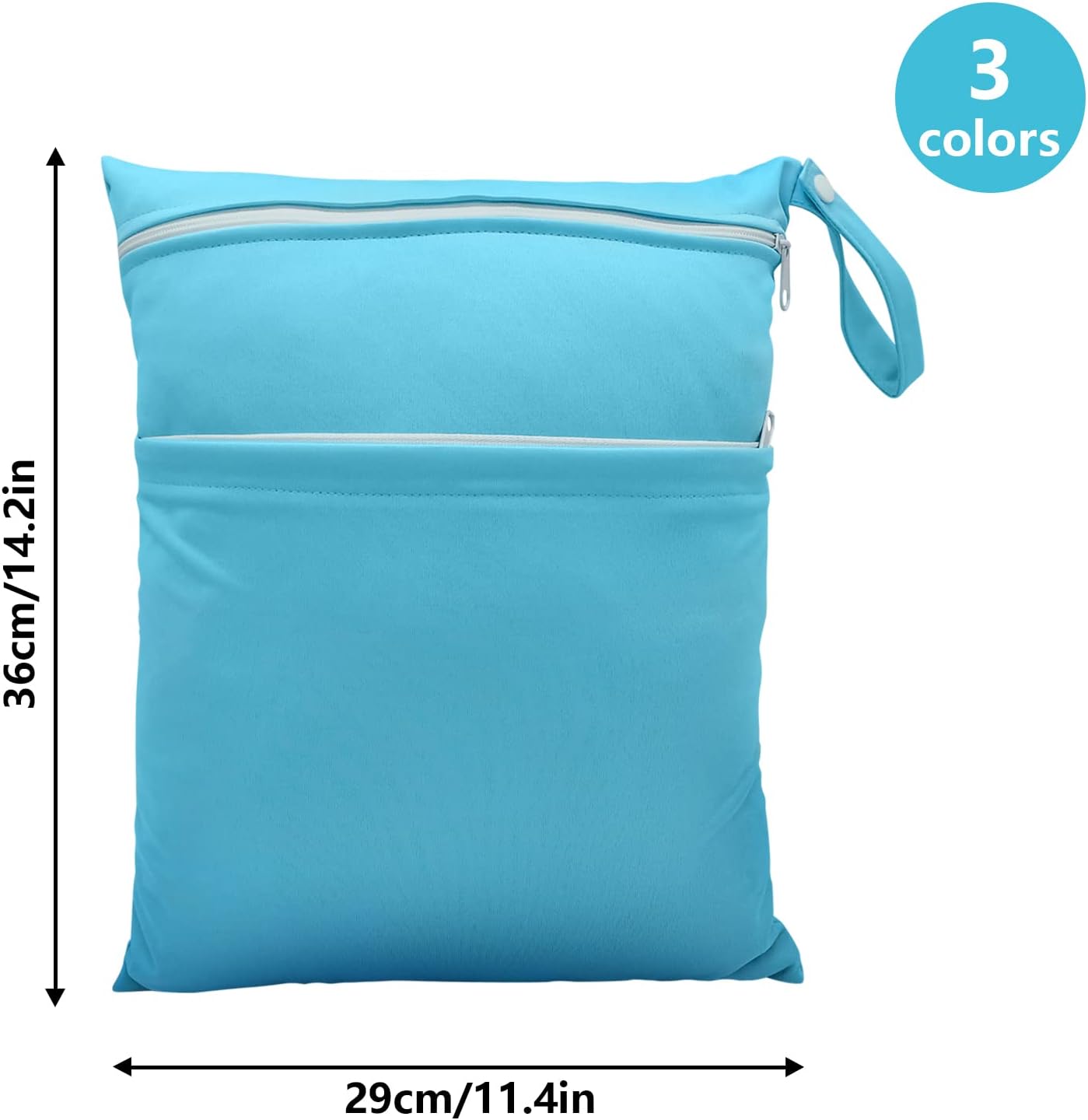 Thumbnail 2 de JNBGTU 3Pack Waterproof Wet Dry Bags with Double Zippers: Reusable, Durable and Versatile