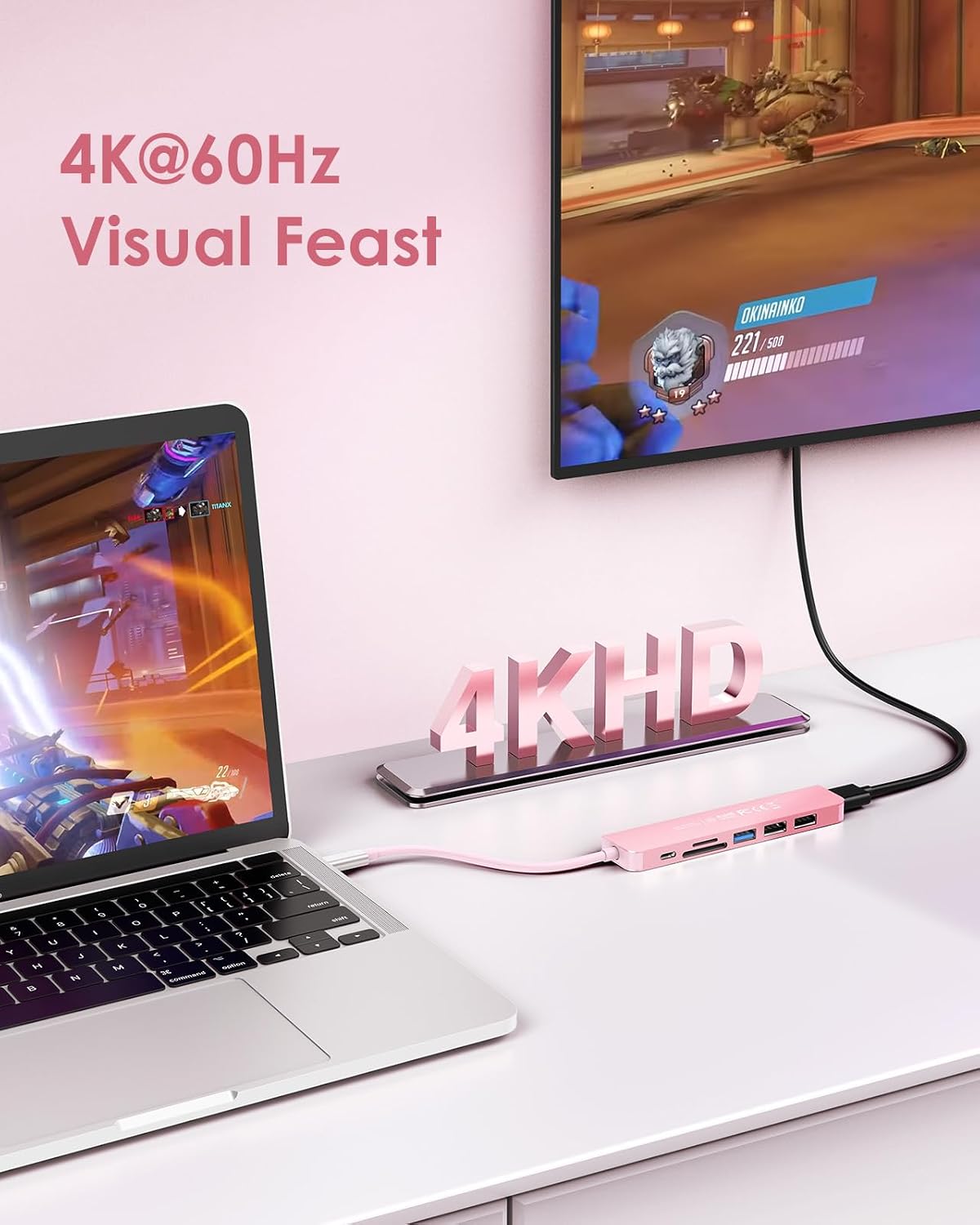 Detalle 2 de LENTION USB C hub with 100W PD
