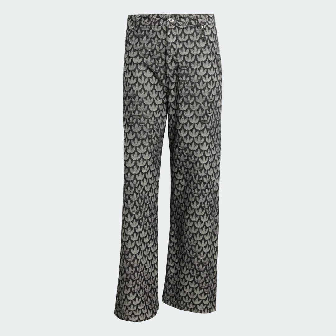 Thumbnail 3 de Adidas Pantalón holgado vaquero Monogram – negro