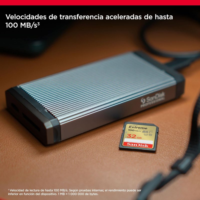 Thumbnail 1 de SanDisk Extreme SDXC 32 GB UHS-I V30 Clase 10