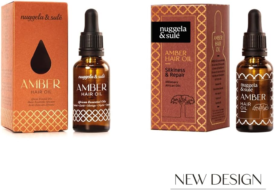 Detalle 2 de Nuggela & Sulé AMBER Oil. Setositá e Riparazione – Elixir capillare con 5 Oli Africani (30 ml)