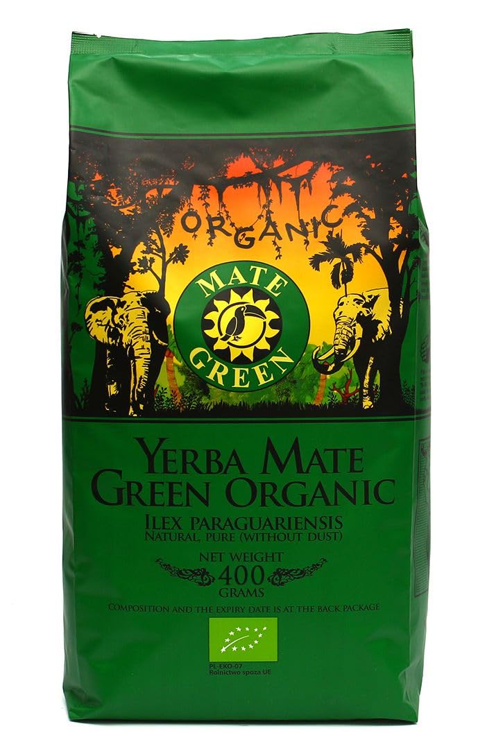 Detalle de Yerba Mate Green BIO 400 g – Organischer Mate-Tee mit natürlicher Energie
