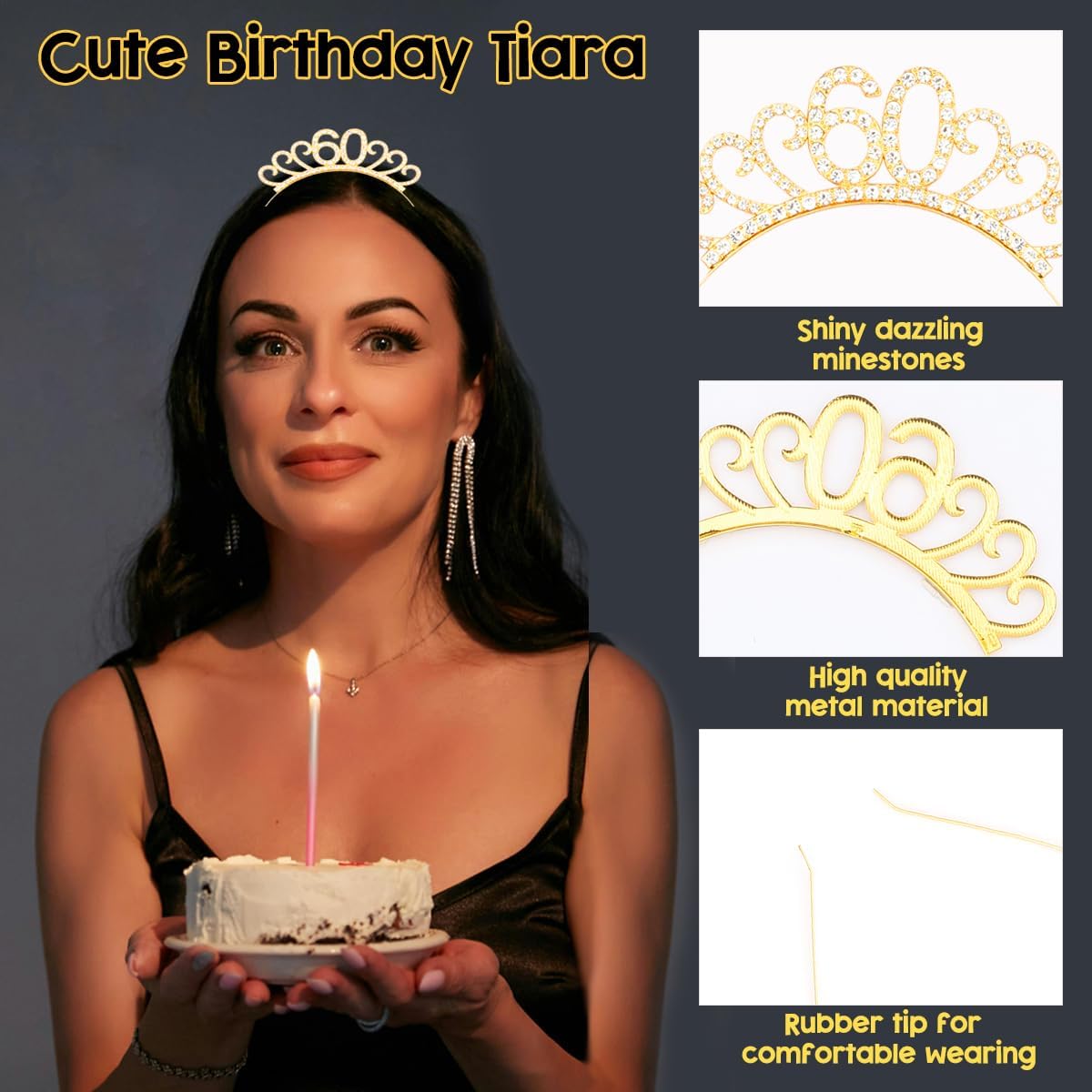 Thumbnail 2 de Black Gold 60th Birthday Sash 🎀