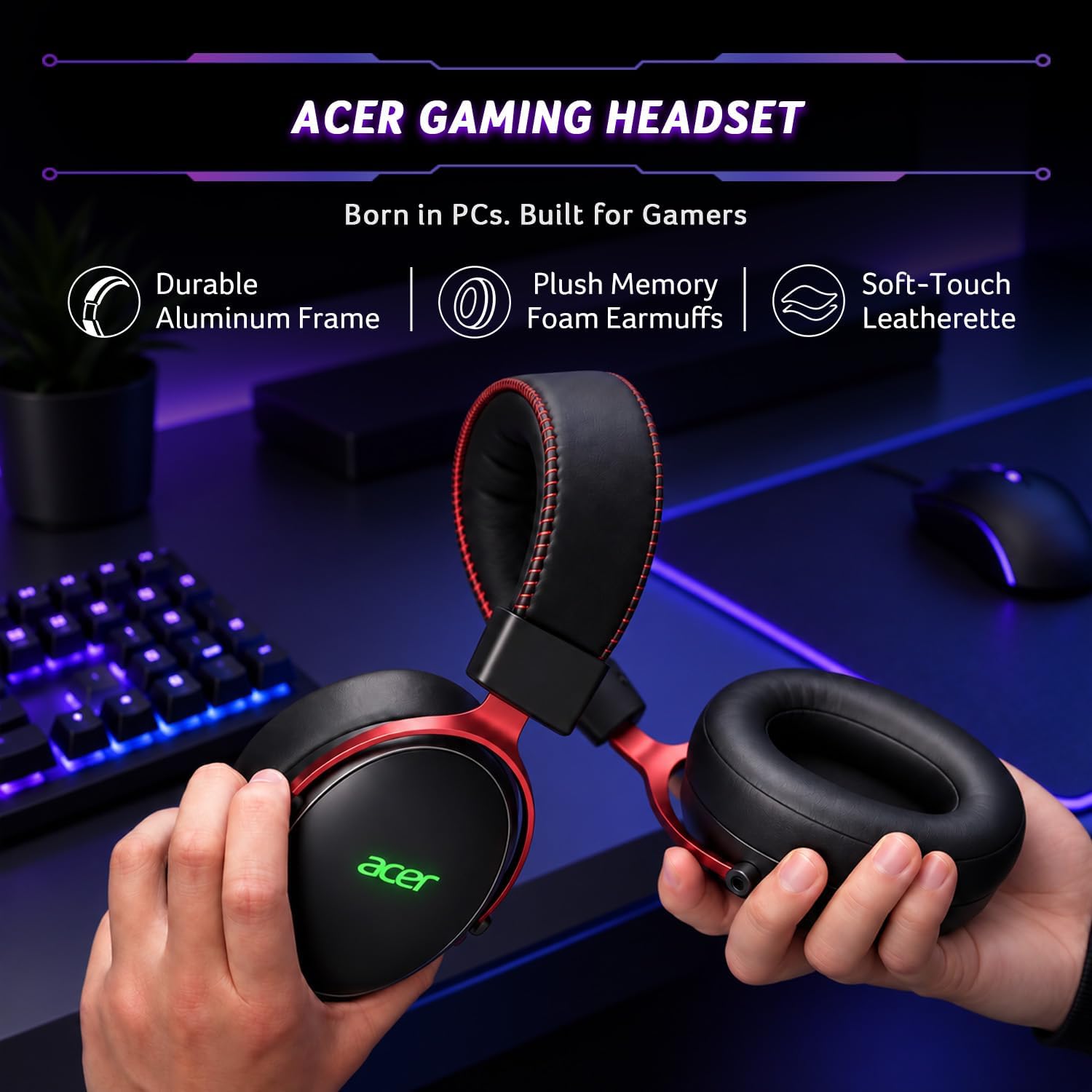 Thumbnail 6 de Acer Wireless Gaming Headset, 50mm Drivers