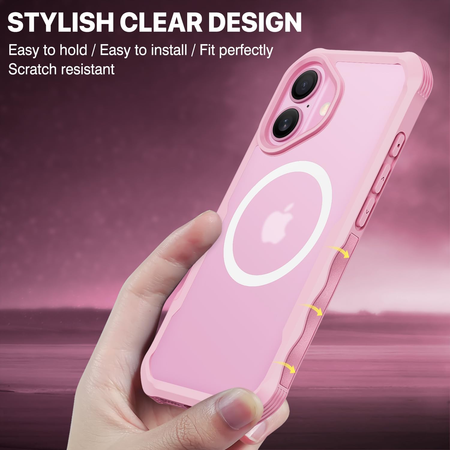Thumbnail 6 de CENHUFO 360° Protection Case for iPhone 16 Plus with Built-in 9H Glass Screen Protector and Camera Lens Shield