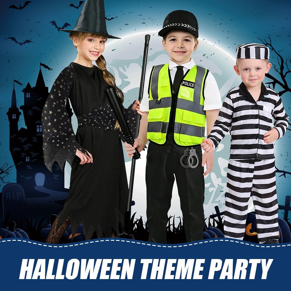 Thumbnail 5 de AOMIG 3655422 politiekostuum voor kinderen met vest, pet en politieaccessoires