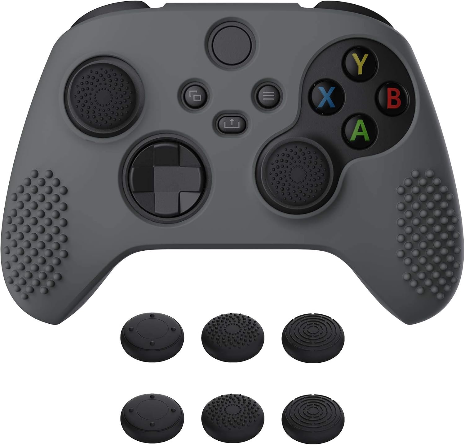 Detalle de eXtremeRate PlayVital Gray 3D Studded Edition for Xbox Series X