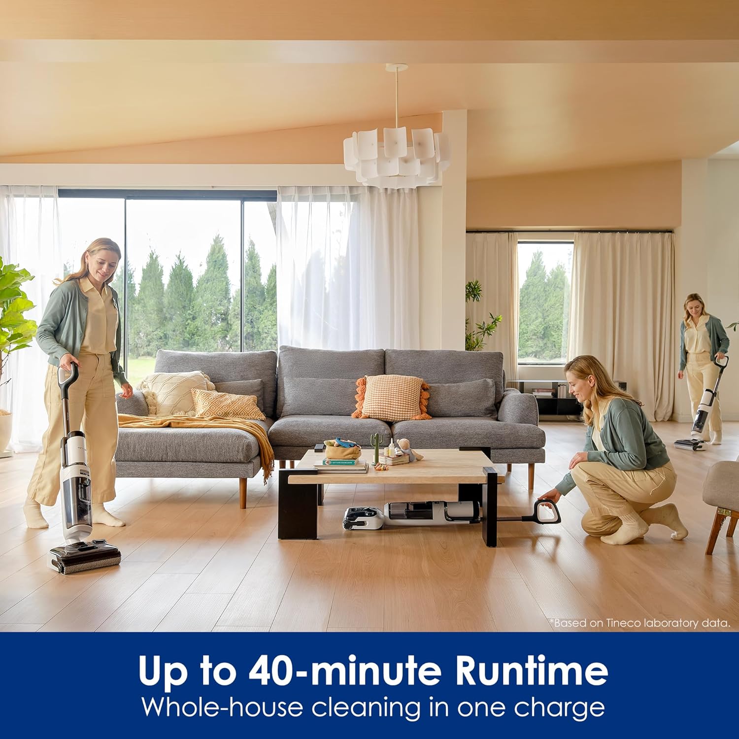 Detalle 2 de Tineco Floor ONE Stretch S6 cordless wet-dry vacuum 40 min 🧹