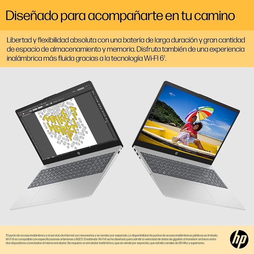 Detalle 2 de HP Ordenador portátil 15,6" Ryzen 5 16 GB 1TB