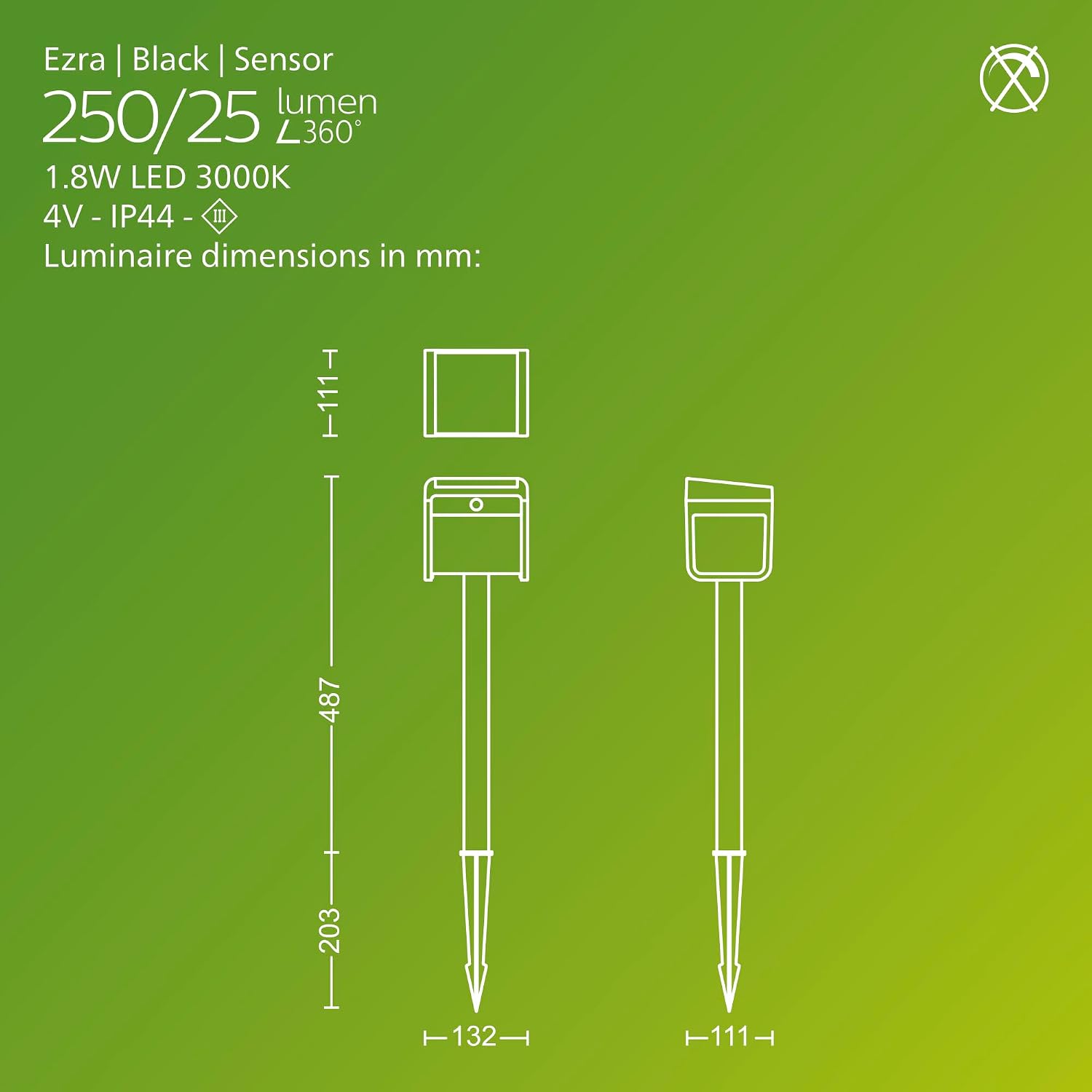 Thumbnail 2 de PHILIPS Pedestal 1.8 W Black