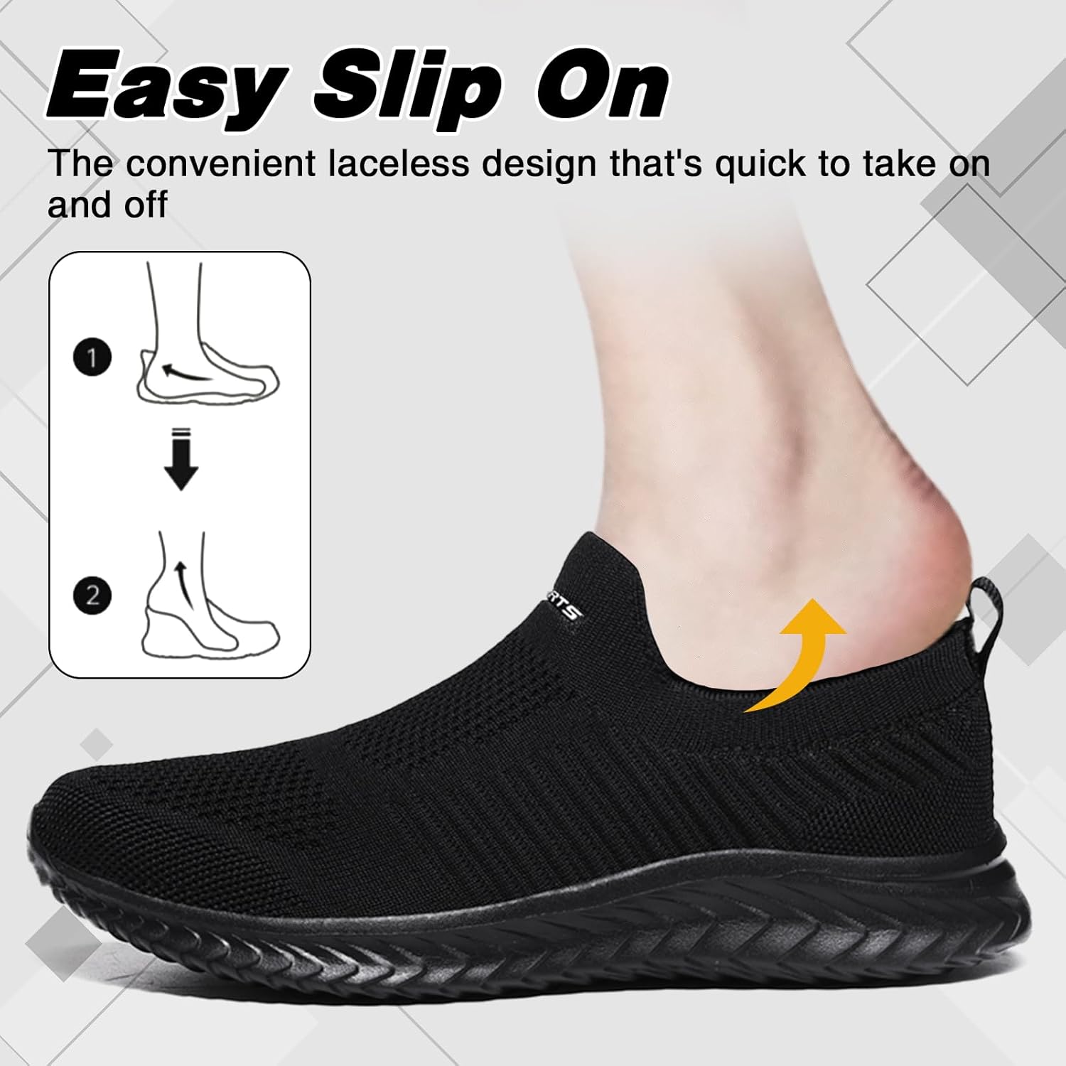 Detalle 2 de Slip-On Trainers Slip on Nordic walking shoes