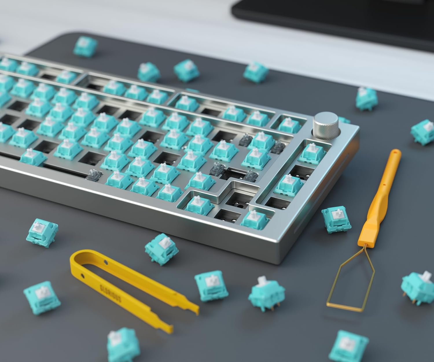 Detalle de GLORIOUS Gaming 36 switches Lynx – linéaires, lubrifiés, pour Clavier GMMK 2/Pro et Numpads GMMK