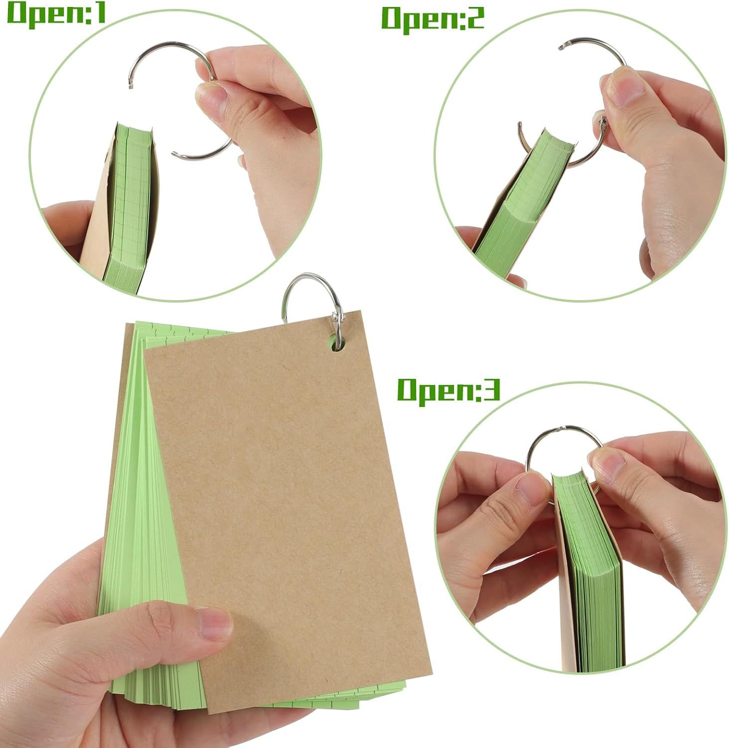 Thumbnail 2 de Flash Cards 600 PCS 4.9x2.9 inch multicolour set