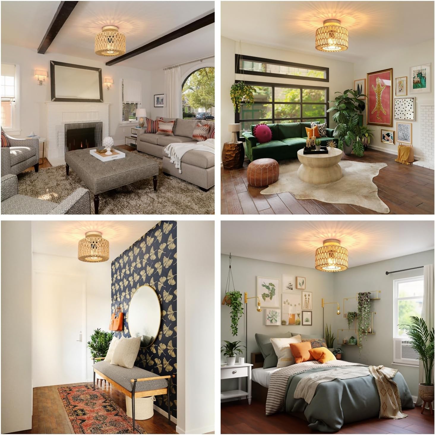 Thumbnail 5 de FRIDEKO HOME Deckenlampe Boho 3-flammig