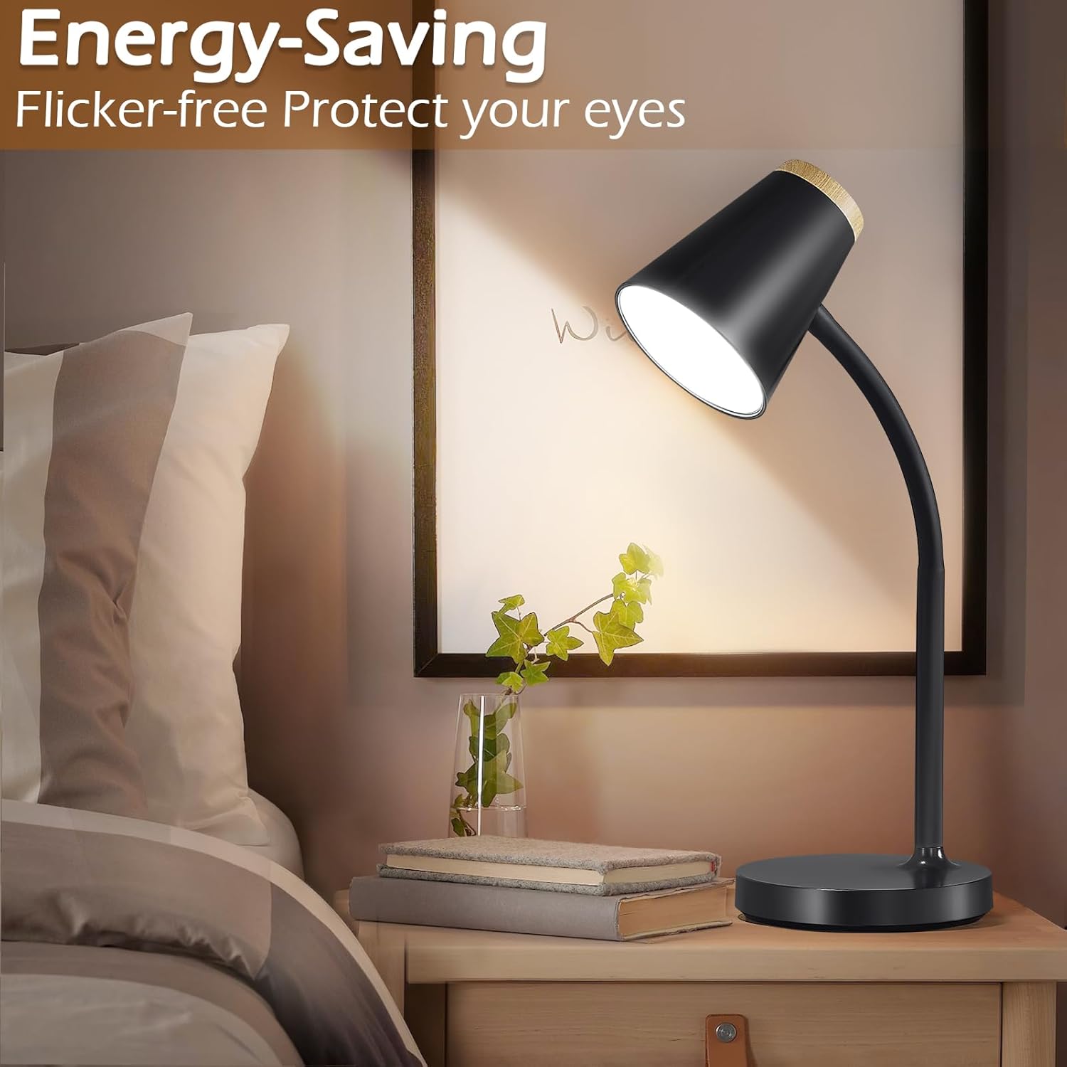 Thumbnail 5 de GyroVu LED Desk Lamp with Touch Dimmable Gooseneck – Compact, Eye‑friendly Lighting for Dorms and Desks