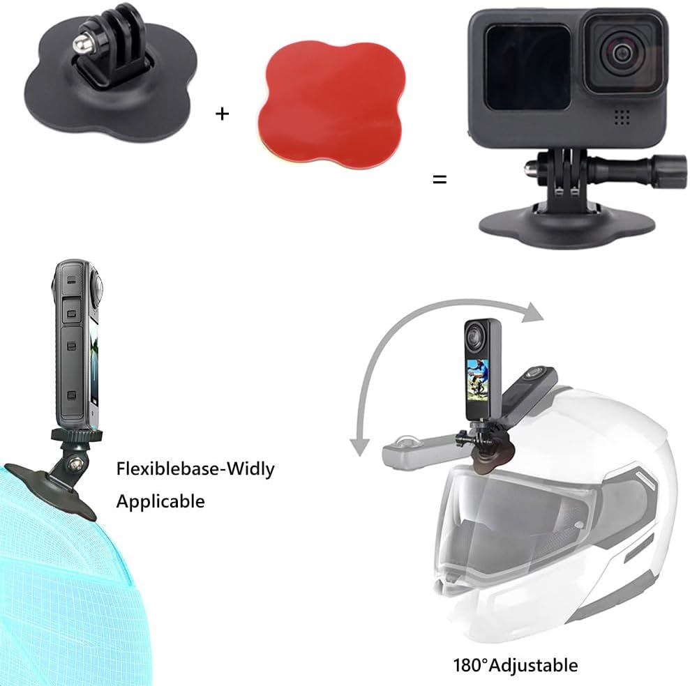 Detalle 2 de YEHOLDING 2 Kit Soporte Adhesivo flexible para Insta360 X5