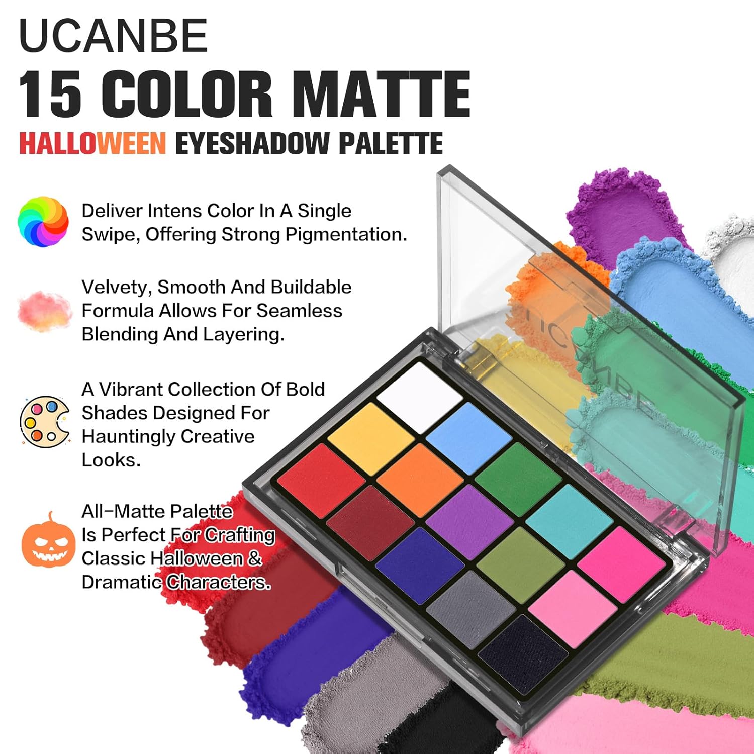 Thumbnail 1 de UCANBE Halloween Makeup Palette 15 color eyeshadow