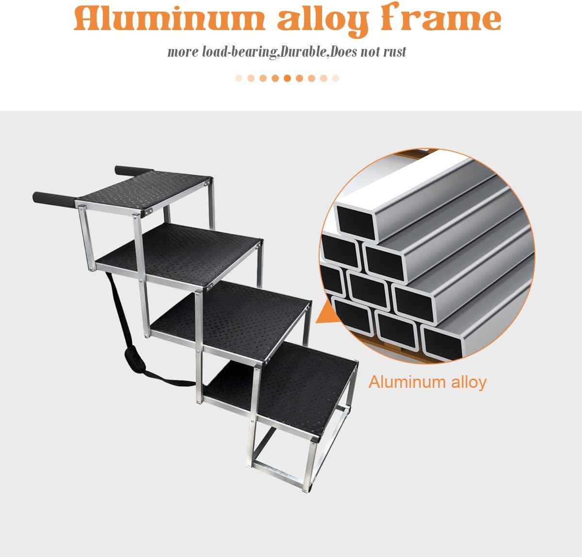 Thumbnail 2 de Bounabay Hundetreppe 4 Stufen, für Hunde bis 75 kg