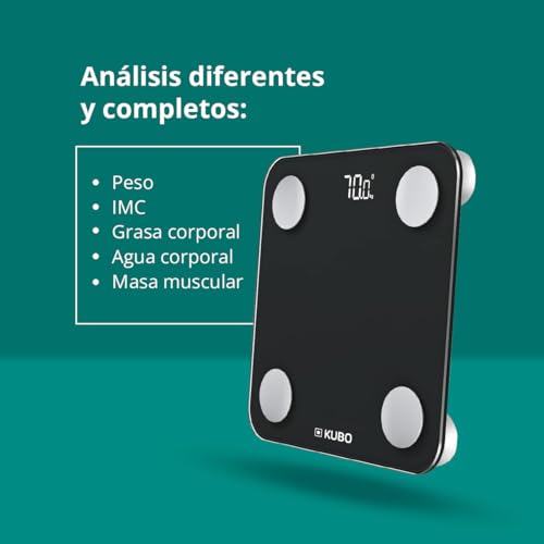 Thumbnail 3 de Kubo Báscula Inteligente: 13 Análisis, Registro 10 Usuarios 📊
