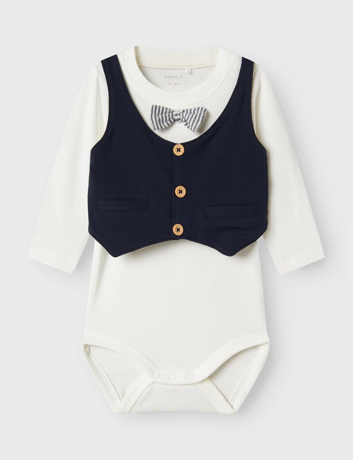Detalle de NAME IT Baby – Jungen Nbmadam Ls Body Set Noos Nachtwäsche Set (2er Pack)