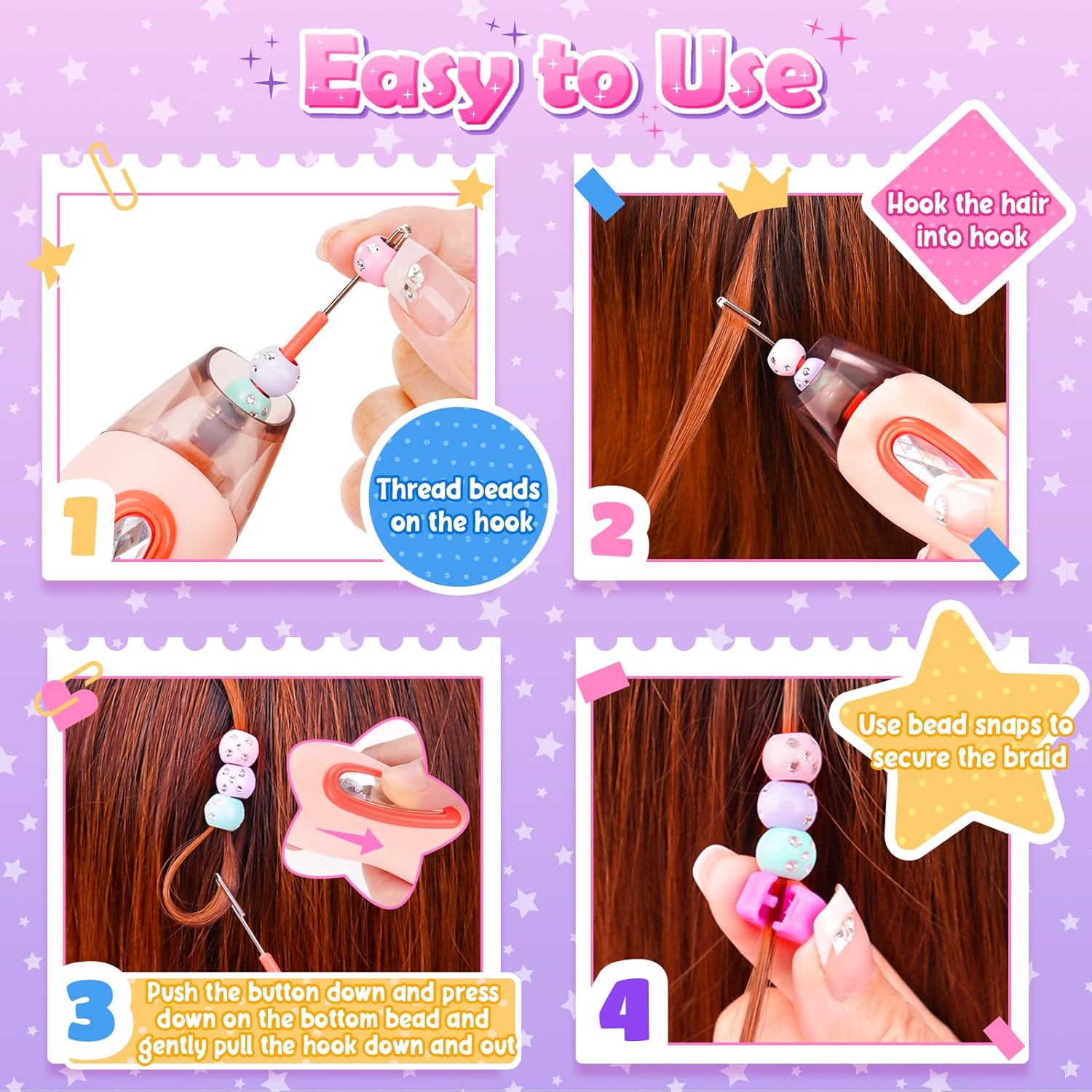 Thumbnail 5 de Little Guy Hair Braiding Kit for Ages 6–12 🎀