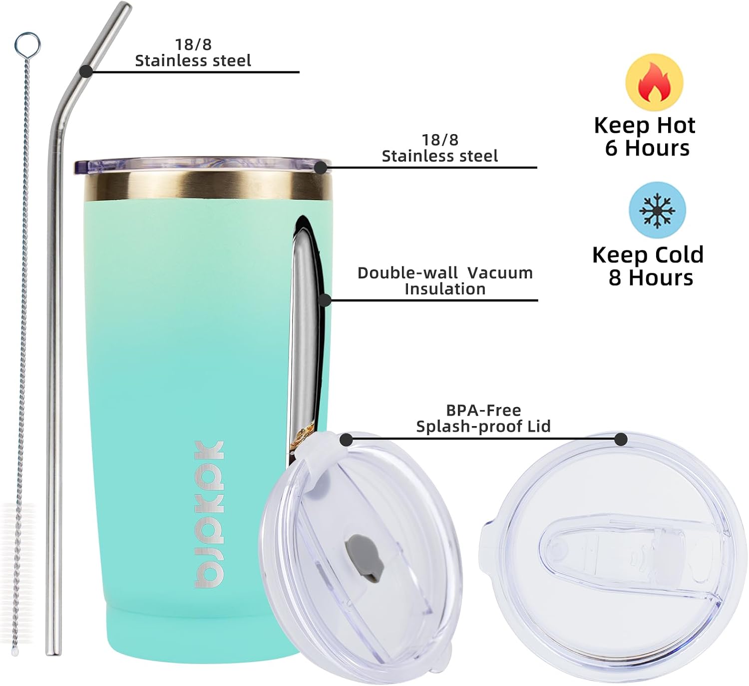 Detalle de BJPKPK Coffee Tumbler 20 oz