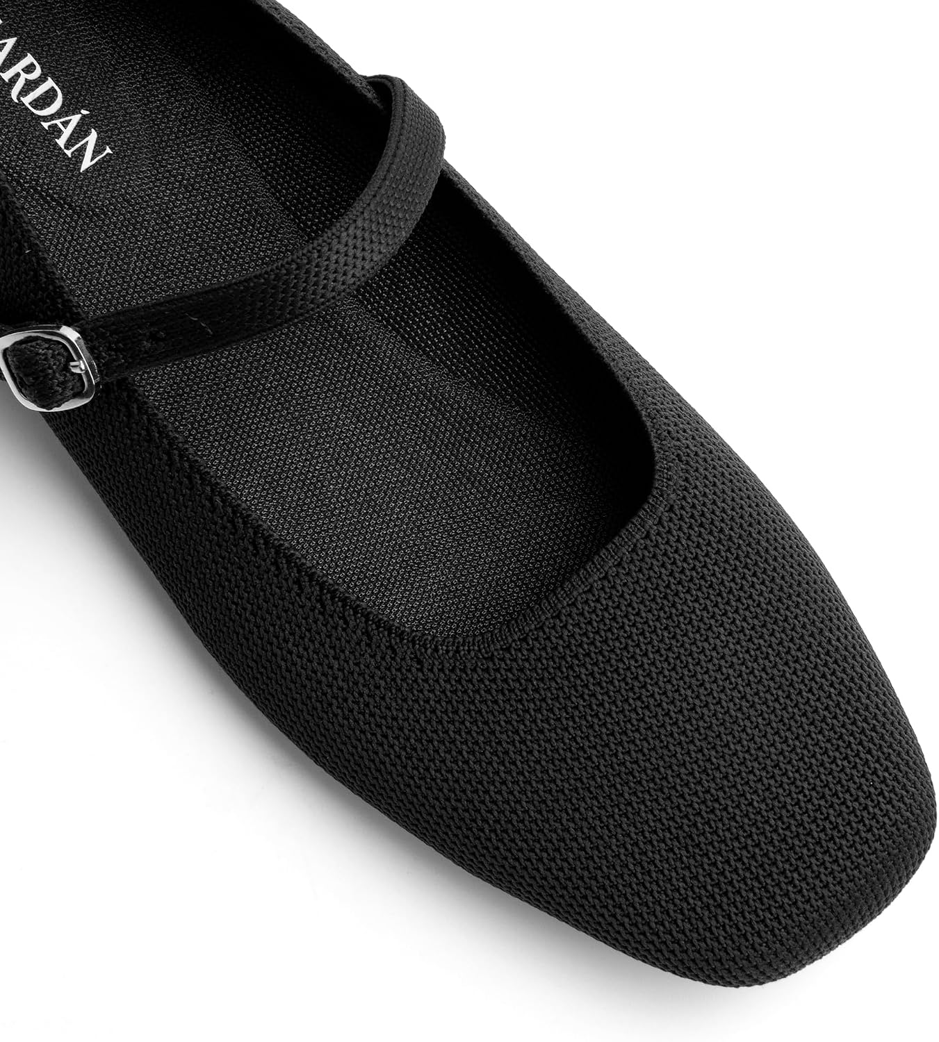 Thumbnail 3 de NIEARDAN Women’s Square Toe Slip-On Ballet Flats with Adjustable Ankle Strap