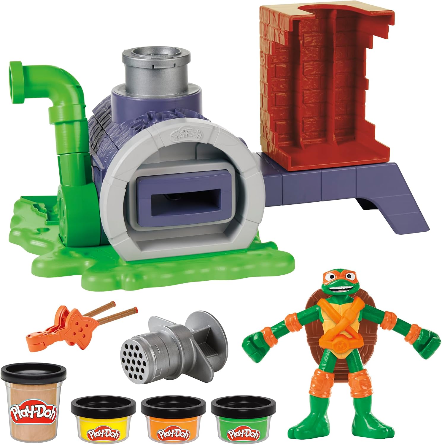 Detalle 2 de Play‑Doh Teenage Mutant Ninja Turtles Pizza Spielset 142 g 🍕