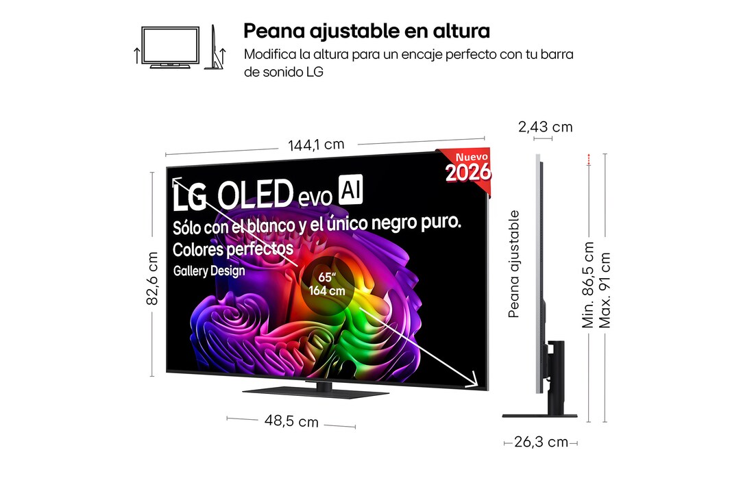 Thumbnail 1 de LG OLED evo AI G6 65" 4K (2026) — OLED65G66LS