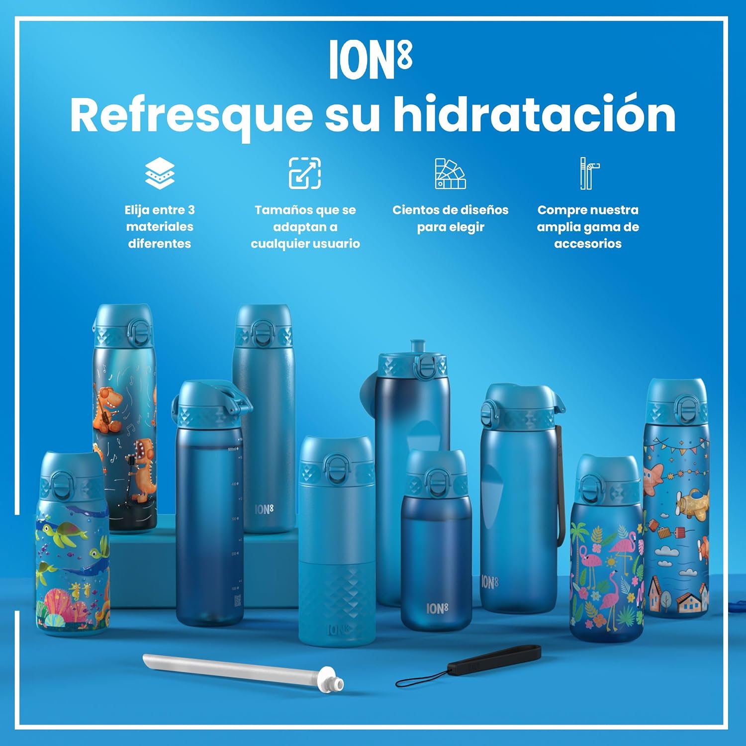 Thumbnail 6 de ion8 Botella Térmica de Acero Inoxidable 500ml ✈