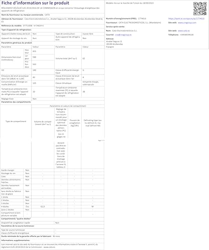 Thumbnail 12 de Cata VI 54024 X vinoteca 28 botellas, 60 cm