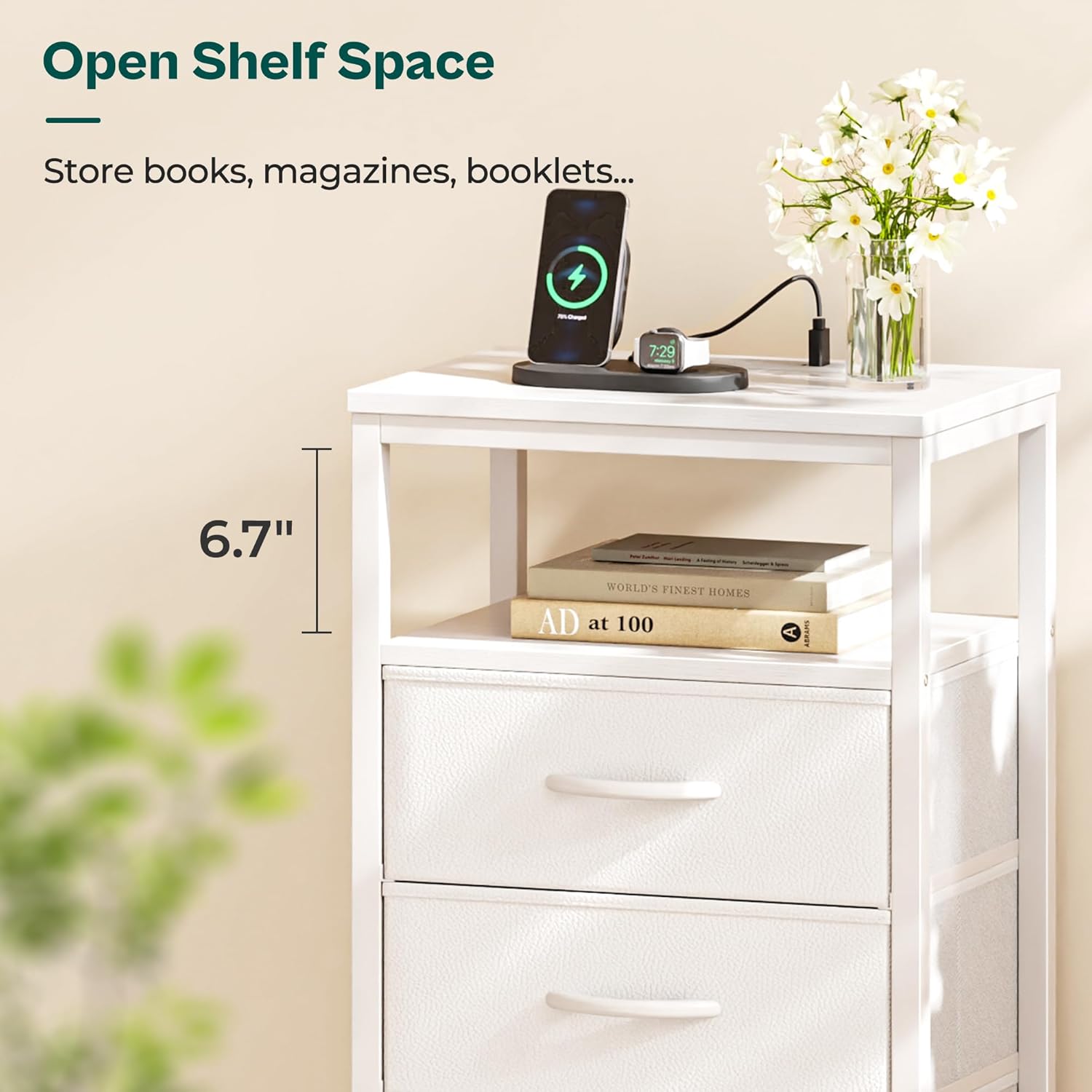 Thumbnail 4 de Huuger 5-Drawer Tall Dresser with Charging Station