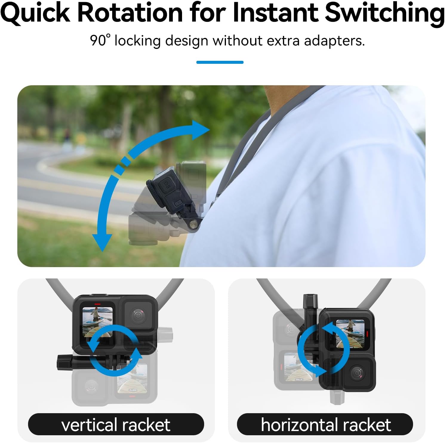 Thumbnail 2 de TELESIN SE 2.0 Hals Halterung Set 📱