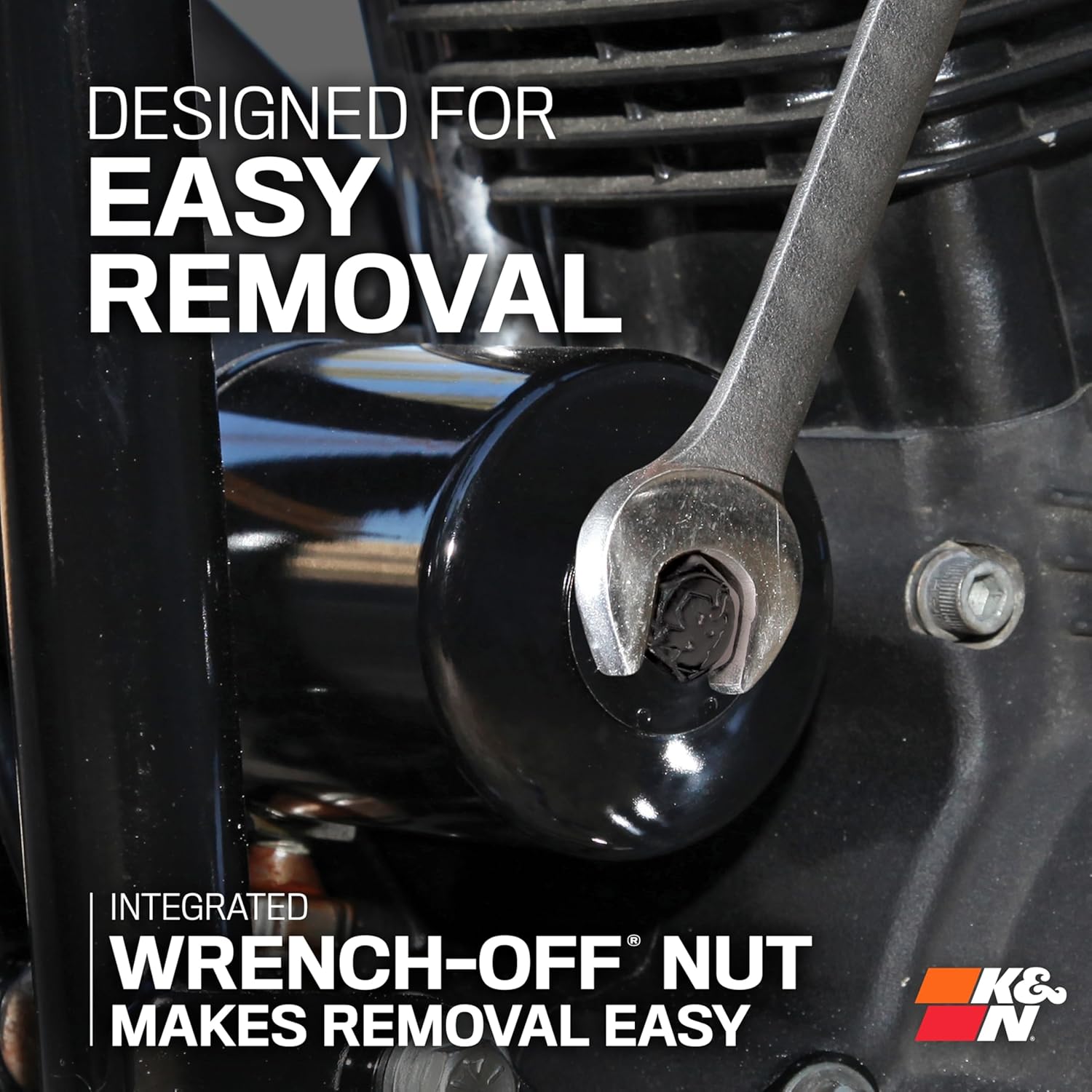 Thumbnail 1 de K&N Filtro olio per motociclette KN-204-1 (66x71mm): compatibile con oli sintetici e convenzionali