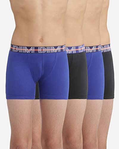 Detalle 2 de DIM Garçon – Boxer Ecodim Coton Stretch Coloré x4 avec Ceinture Logo DIM