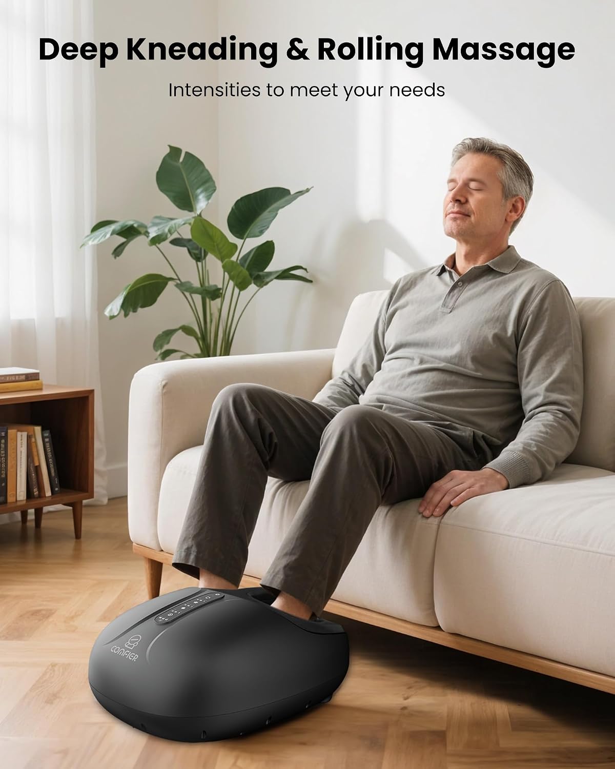 Detalle de COMFIER Shiatsu Fußmassagegerät mit Wärme 46